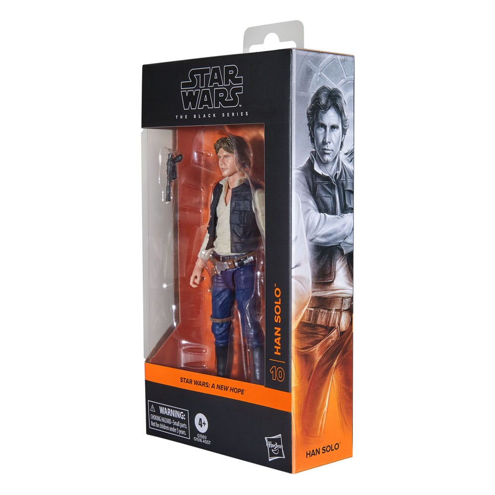 Star Wars Episode IV Black Series Action Figure Han Solo 15cm - Action Figures - Hasbro - Hobby Figures UK