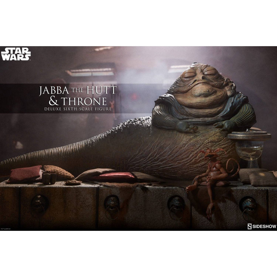 Star Wars Episode VI Action Figure 1/6 Jabba the Hutt & Throne