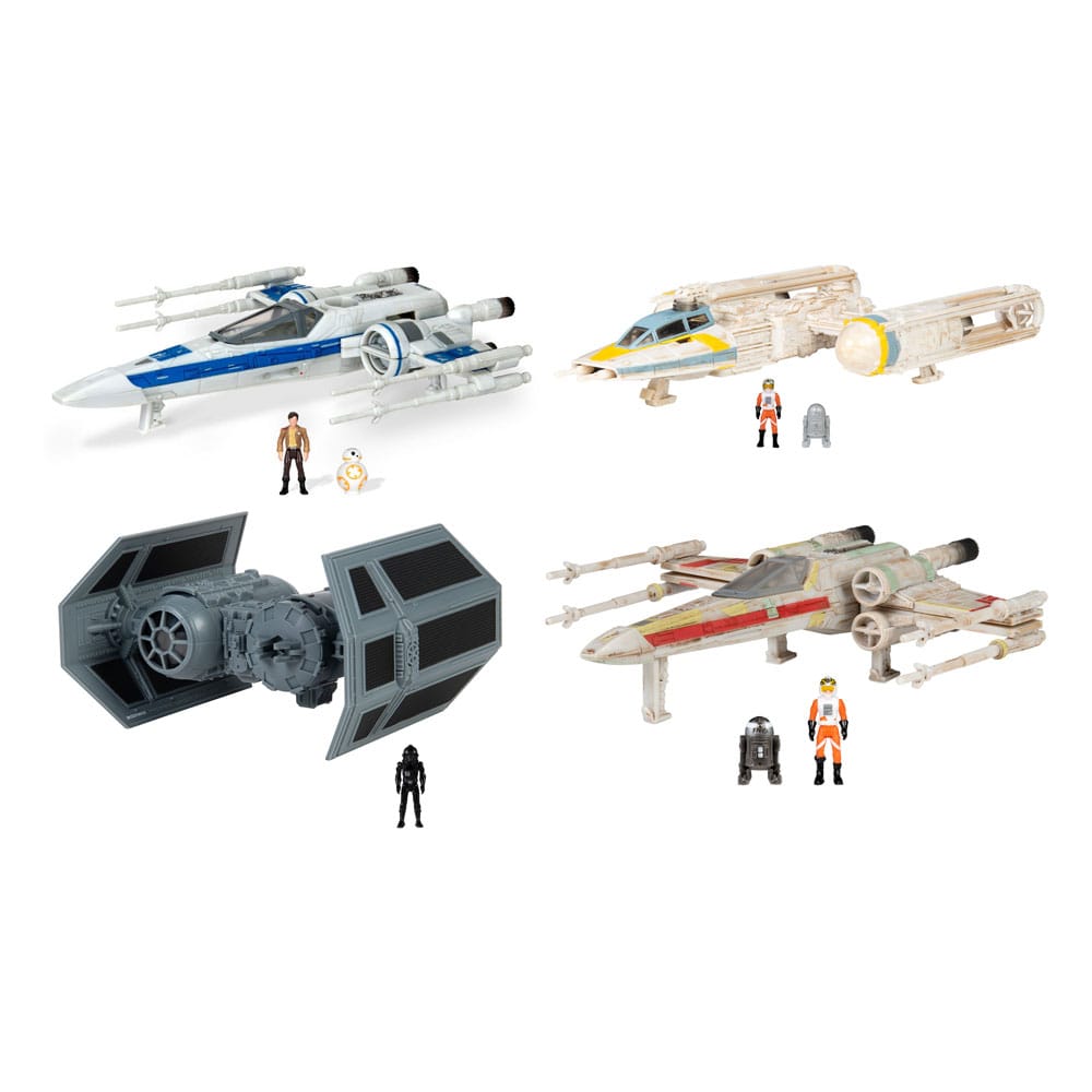 Star Wars Micro Galaxy Squadron Vehicles with Figures Medium 13cm Assortment (4) - Scale Statue - Jazwares - Hobby Figures UK