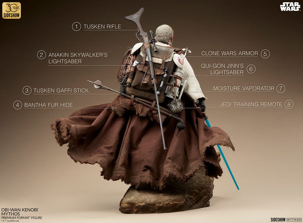 Star Wars Mythos Statue Obi-Wan Kenobi 53cm - Scale Statue - Sideshow Collectibles - Hobby Figures UK