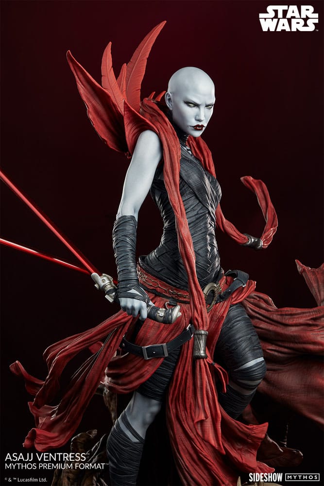 Star Wars Premium Format Statue Asajj Ventress 69cm - Scale Statue - Sideshow Collectibles - Hobby Figures UK