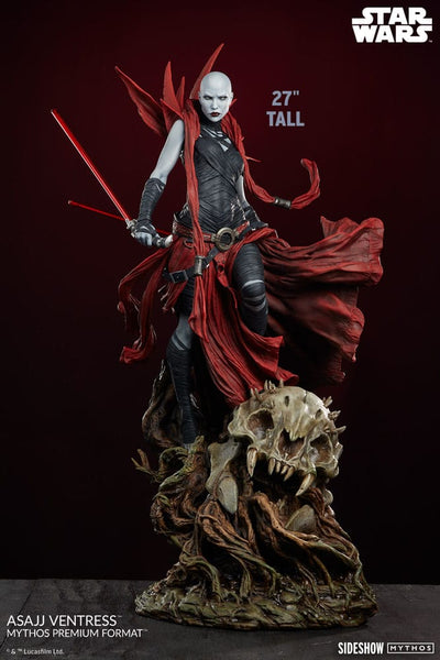 Star Wars Premium Format Statue Asajj Ventress 69cm - Scale Statue - Sideshow Collectibles - Hobby Figures UK