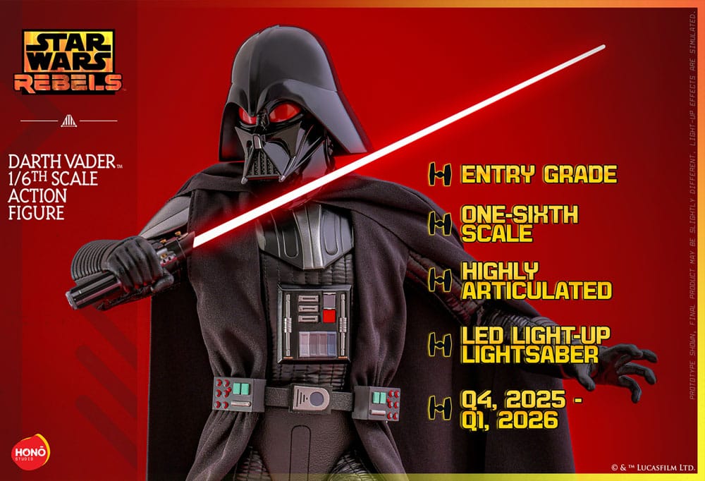 Star Wars: Rebels Action Figure 1/6 Darth Vader 34cm - Action Figures - Hono Studio - Hobby Figures UK