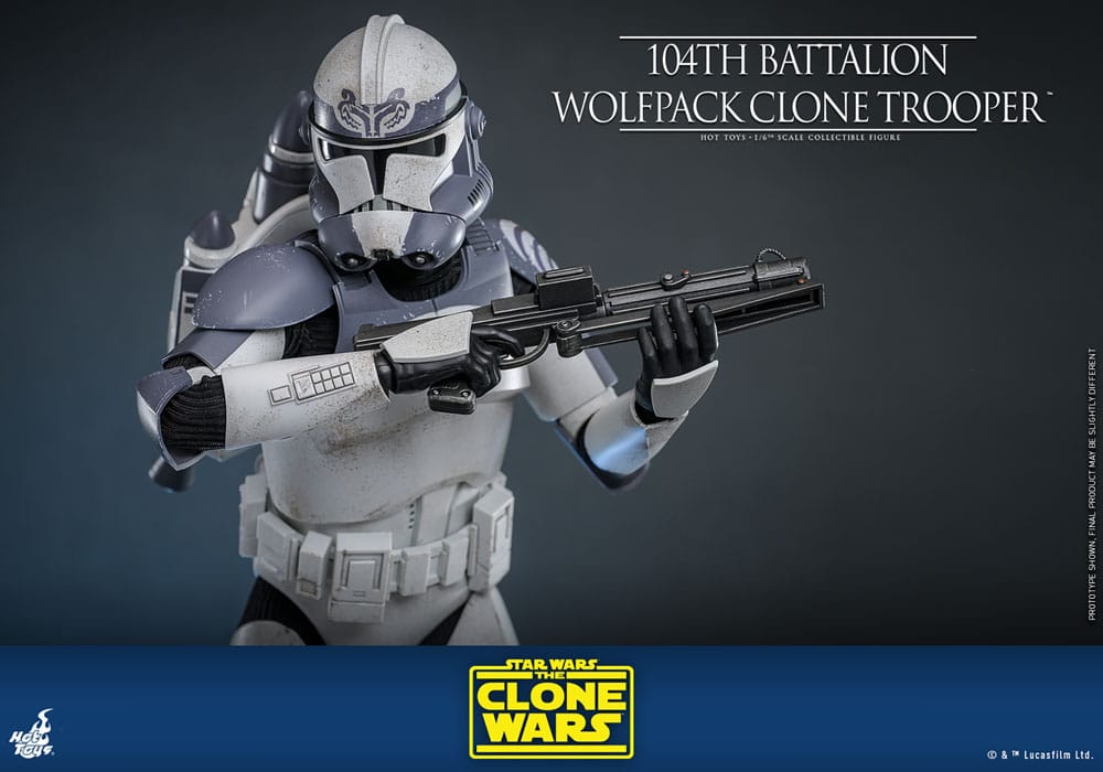 Star Wars The Clone Wars Action Figure 1/6 104th Battalion Wolfpack Clone Trooper 30cm - Action Figures - Hot Toys - Hobby Figures UK