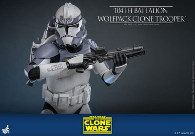 Star Wars The Clone Wars Action Figure 1/6 104th Battalion Wolfpack Clone Trooper 30cm - Action Figures - Hot Toys - Hobby Figures UK