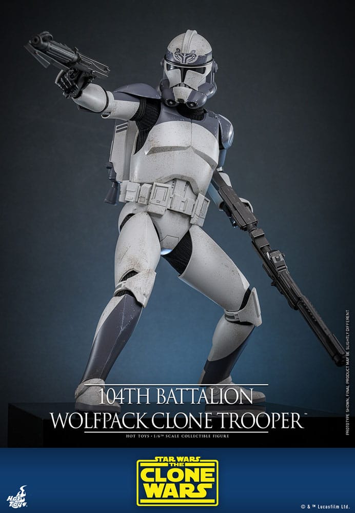 Star Wars The Clone Wars Action Figure 1/6 104th Battalion Wolfpack Clone Trooper 30cm - Action Figures - Hot Toys - Hobby Figures UK