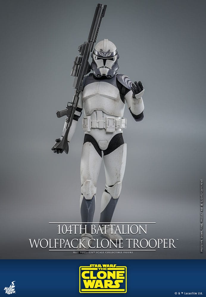 Star Wars The Clone Wars Action Figure 1/6 104th Battalion Wolfpack Clone Trooper 30cm - Action Figures - Hot Toys - Hobby Figures UK