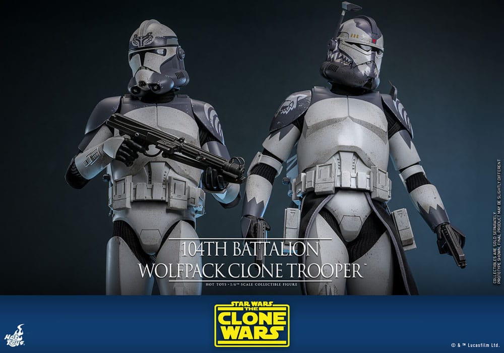 Star Wars The Clone Wars Action Figure 1/6 104th Battalion Wolfpack Clone Trooper 30cm - Action Figures - Hot Toys - Hobby Figures UK