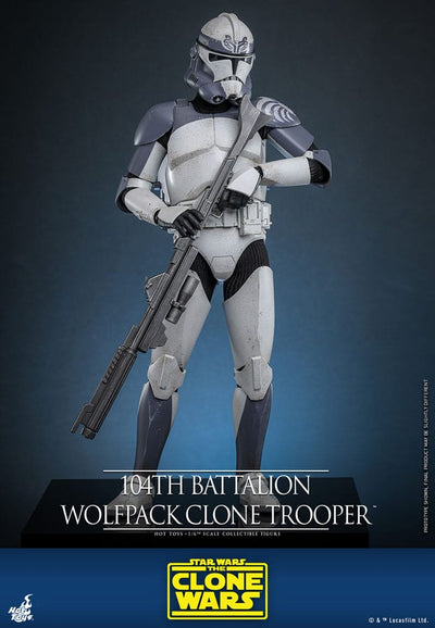 Star Wars The Clone Wars Action Figure 1/6 104th Battalion Wolfpack Clone Trooper 30cm - Action Figures - Hot Toys - Hobby Figures UK