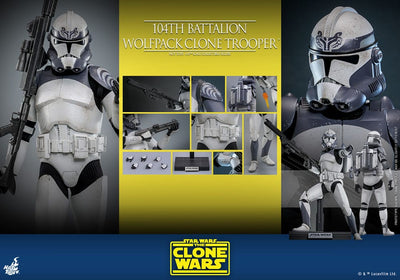 Star Wars The Clone Wars Action Figure 1/6 104th Battalion Wolfpack Clone Trooper 30cm - Action Figures - Hot Toys - Hobby Figures UK