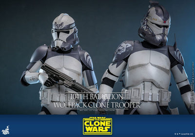 Star Wars The Clone Wars Action Figure 1/6 104th Battalion Wolfpack Clone Trooper 30cm - Action Figures - Hot Toys - Hobby Figures UK