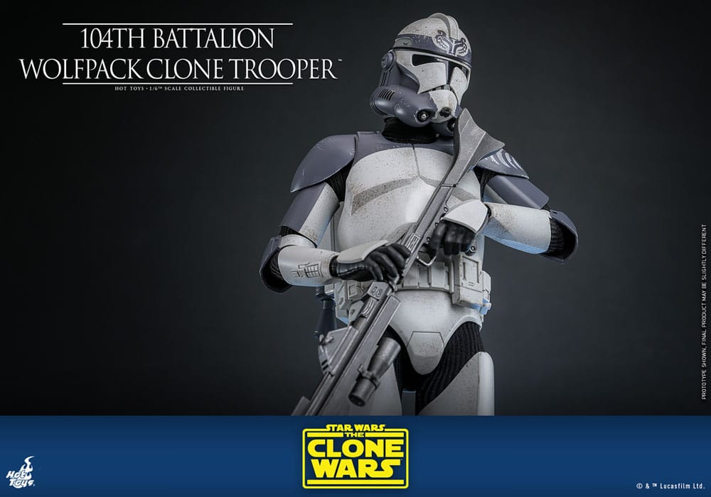Star Wars The Clone Wars Action Figure 1/6 104th Battalion Wolfpack Clone Trooper 30cm - Action Figures - Hot Toys - Hobby Figures UK