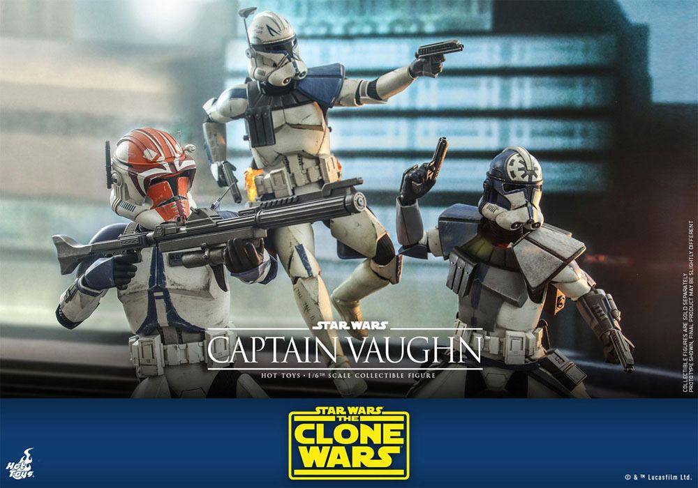 Star Wars The Clone Wars Action Figure 1/6 Captain Vaughn 30cm - Action Figures - Hot Toys - Hobby Figures UK