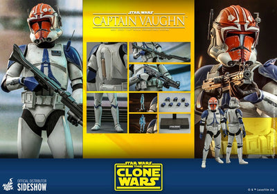 Star Wars The Clone Wars Action Figure 1/6 Captain Vaughn 30cm - Action Figures - Hot Toys - Hobby Figures UK