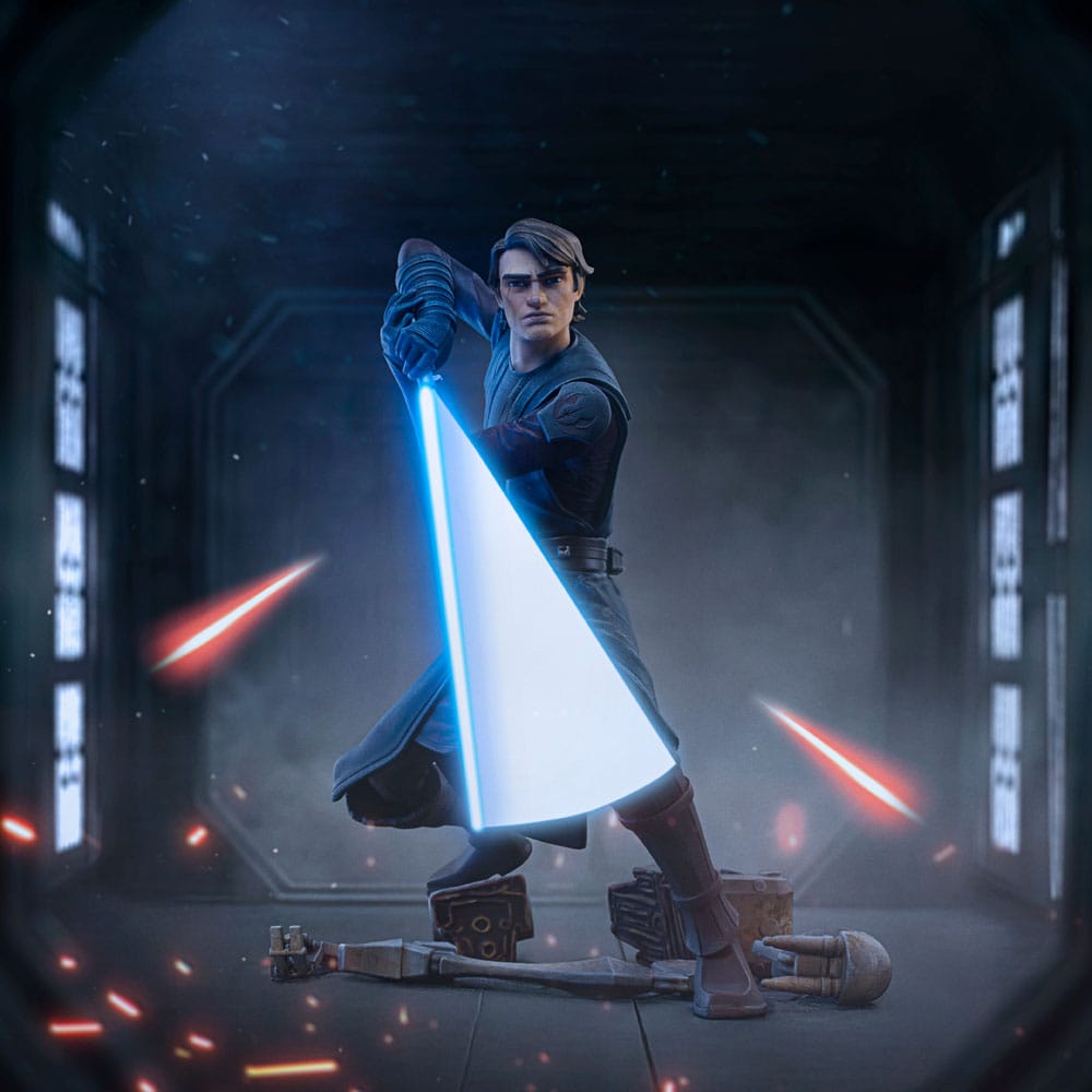 Star Wars: The Clone Wars Deluxe Art Scale Statue 1/10 Anakin Skywalker 19cm - Scale Statue - Iron Studios - Hobby Figures UK