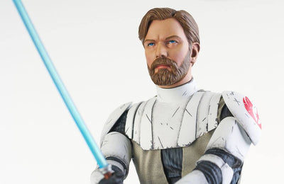 Star Wars The Clone Wars Premier Collection 1/7 Obi-Wan Kenobi 27cm - Scale Statue - Gentle Giant - Hobby Figures UK