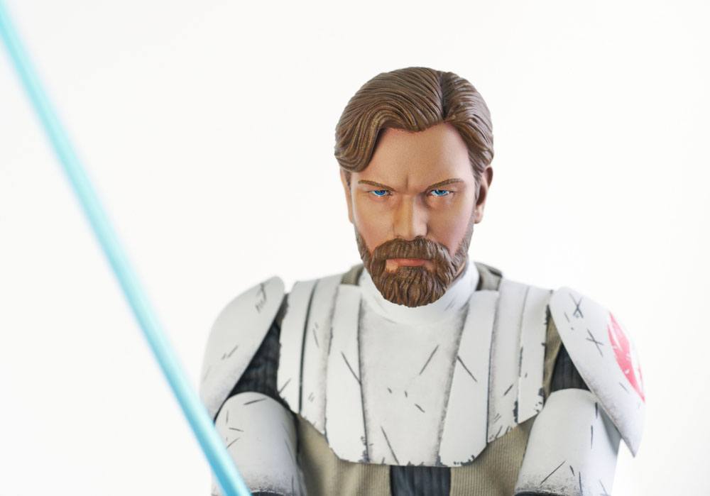 Star Wars The Clone Wars Premier Collection 1/7 Obi-Wan Kenobi 27cm - Scale Statue - Gentle Giant - Hobby Figures UK