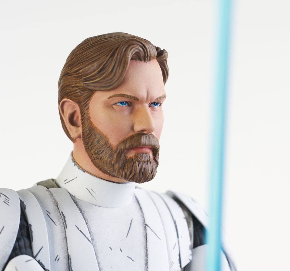 Star Wars The Clone Wars Premier Collection 1/7 Obi-Wan Kenobi 27cm - Scale Statue - Gentle Giant - Hobby Figures UK