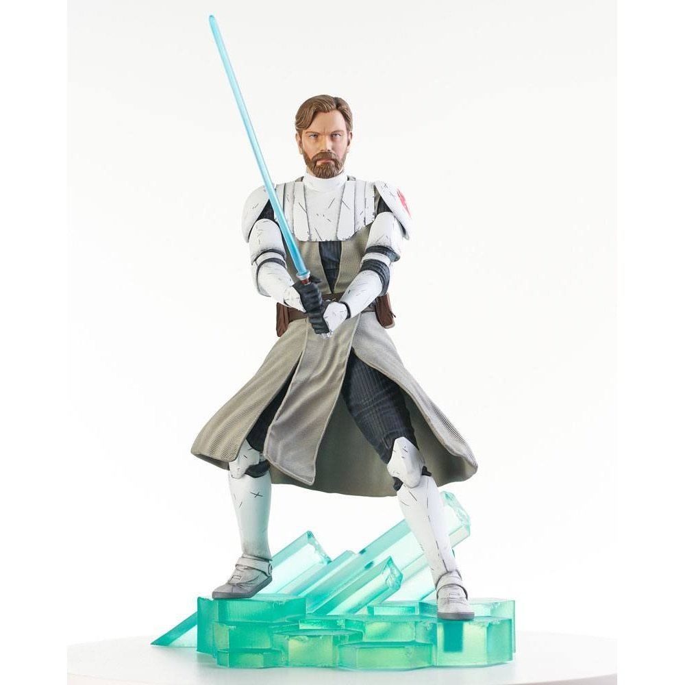 Star Wars The Clone Wars Premier Collection 1/7 Obi-Wan Kenobi 27cm - Scale Statue - Gentle Giant - Hobby Figures UK