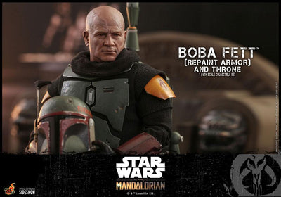 Star Wars The Mandalorian Action Figure 1/6 Boba Fett (Repaint Armor) and Throne 30cm - Action Figures - Hot Toys - Hobby Figures UK