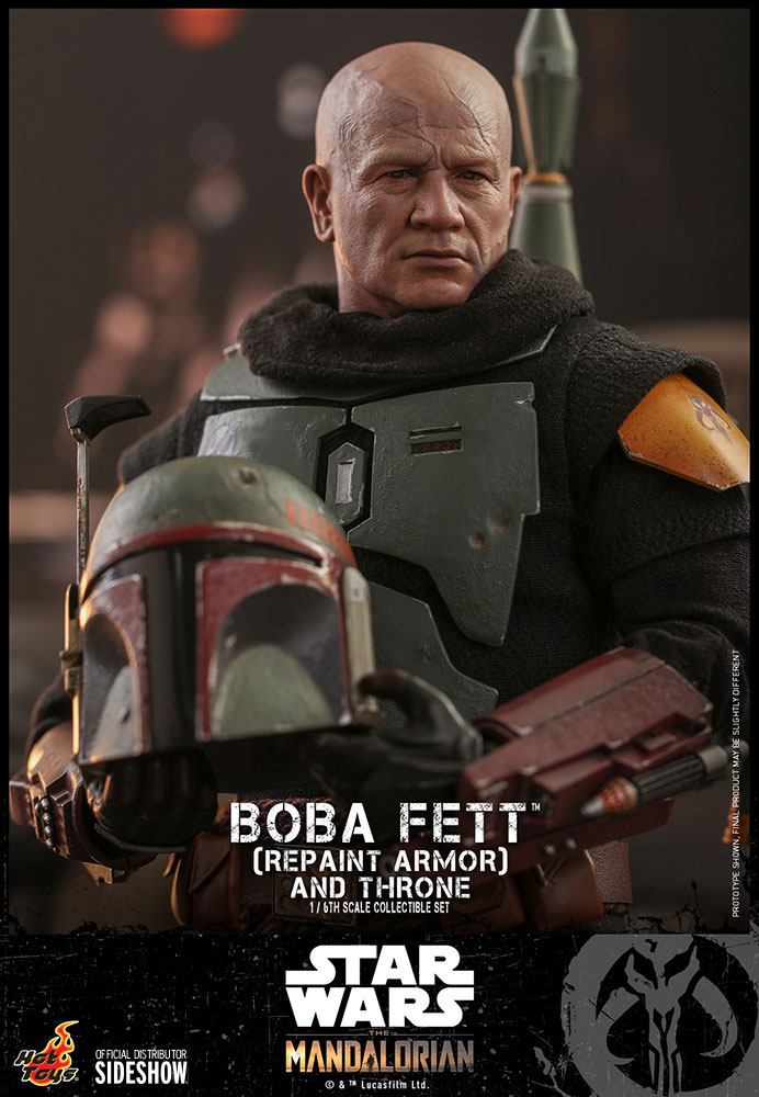 Star Wars The Mandalorian Action Figure 1/6 Boba Fett (Repaint Armor) and Throne 30cm - Action Figures - Hot Toys - Hobby Figures UK