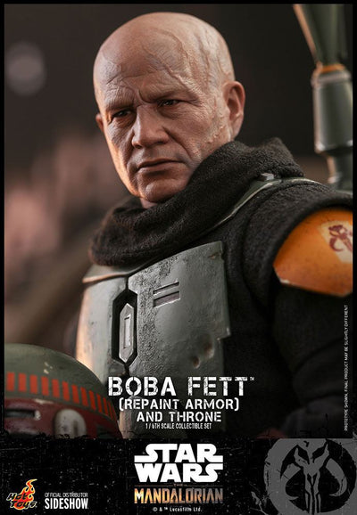 Star Wars The Mandalorian Action Figure 1/6 Boba Fett (Repaint Armor) and Throne 30cm - Action Figures - Hot Toys - Hobby Figures UK