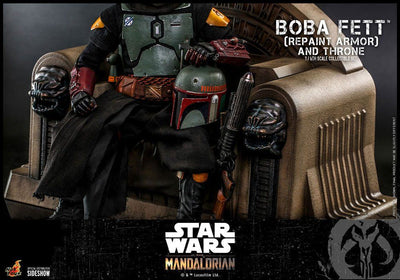 Star Wars The Mandalorian Action Figure 1/6 Boba Fett (Repaint Armor) and Throne 30cm - Action Figures - Hot Toys - Hobby Figures UK