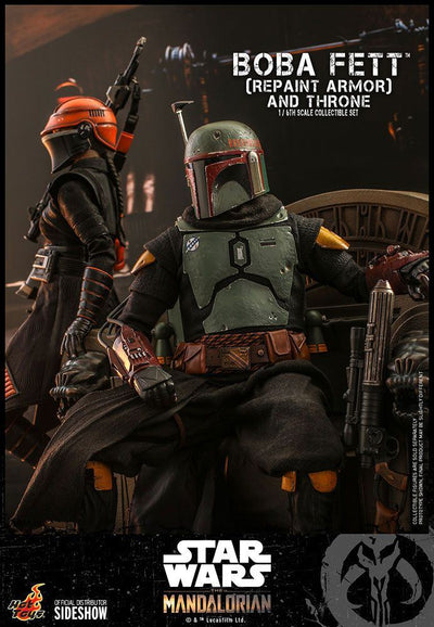 Star Wars The Mandalorian Action Figure 1/6 Boba Fett (Repaint Armor) and Throne 30cm - Action Figures - Hot Toys - Hobby Figures UK