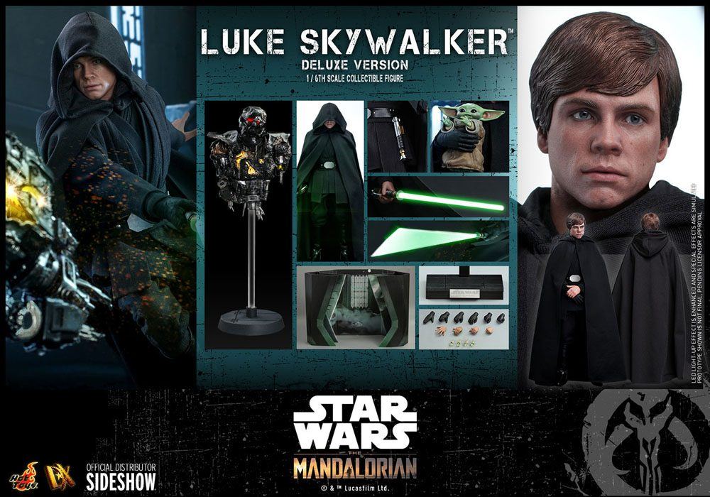 Star Wars The Mandalorian Action Figure 1/6  Luke Skywalker (Deluxe Version) 30cm - Action Figures - Hot Toys - Hobby Figures UK