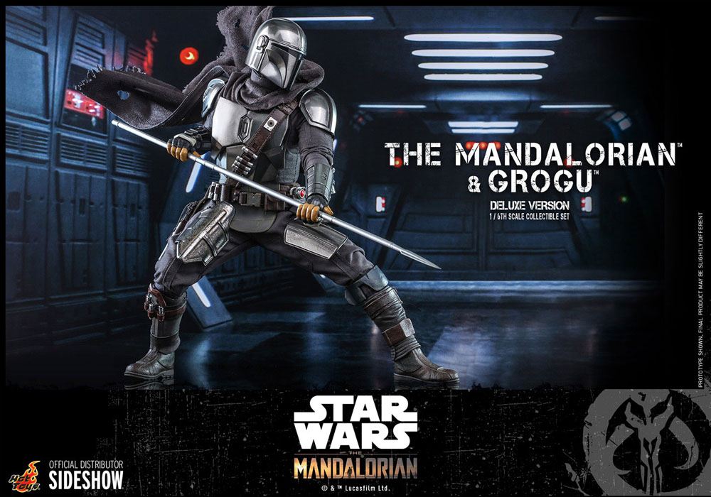 Star Wars The Mandalorian Action Figure 2-Pack 1/6 The Mandalorian & Grogu Deluxe Version 30cm - Action Figures - Hot Toys - Hobby Figures UK