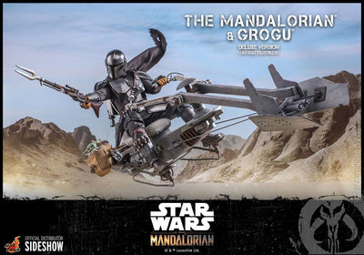 Star Wars The Mandalorian Action Figure 2-Pack 1/6 The Mandalorian & Grogu Deluxe Version 30cm - Action Figures - Hot Toys - Hobby Figures UK