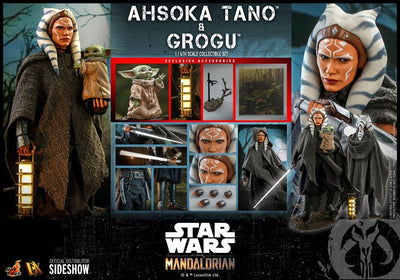 Star Wars The Mandalorian Action Figure 2-Pack 1/6 Ahsoka Tano & Grogu 29cm - Action Figures - Hot Toys - Hobby Figures UK