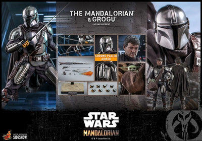 Star Wars The Mandalorian Action Figure 2-Pack 1/6 The Mandalorian & Grogu 30cm - Action Figures - Hot Toys - Hobby Figures UK