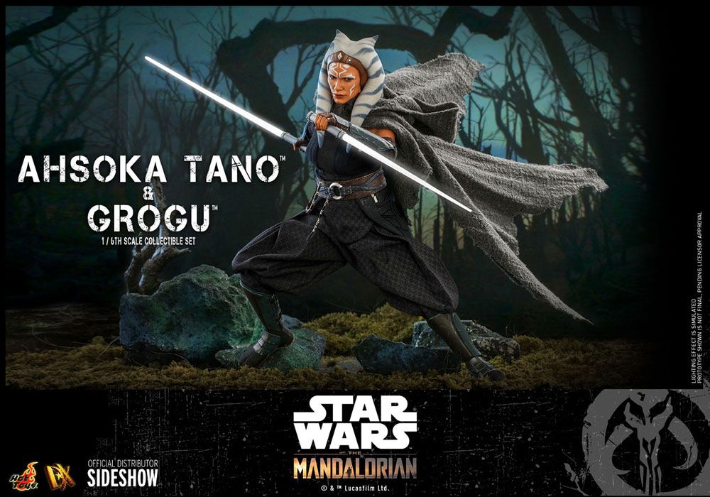 Star Wars The Mandalorian Action Figure 2-Pack 1/6 Ahsoka Tano & Grogu 29cm - Action Figures - Hot Toys - Hobby Figures UK