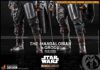 Star Wars The Mandalorian Action Figure 2-Pack 1/6 The Mandalorian & Grogu Deluxe Version 30cm - Action Figures - Hot Toys - Hobby Figures UK