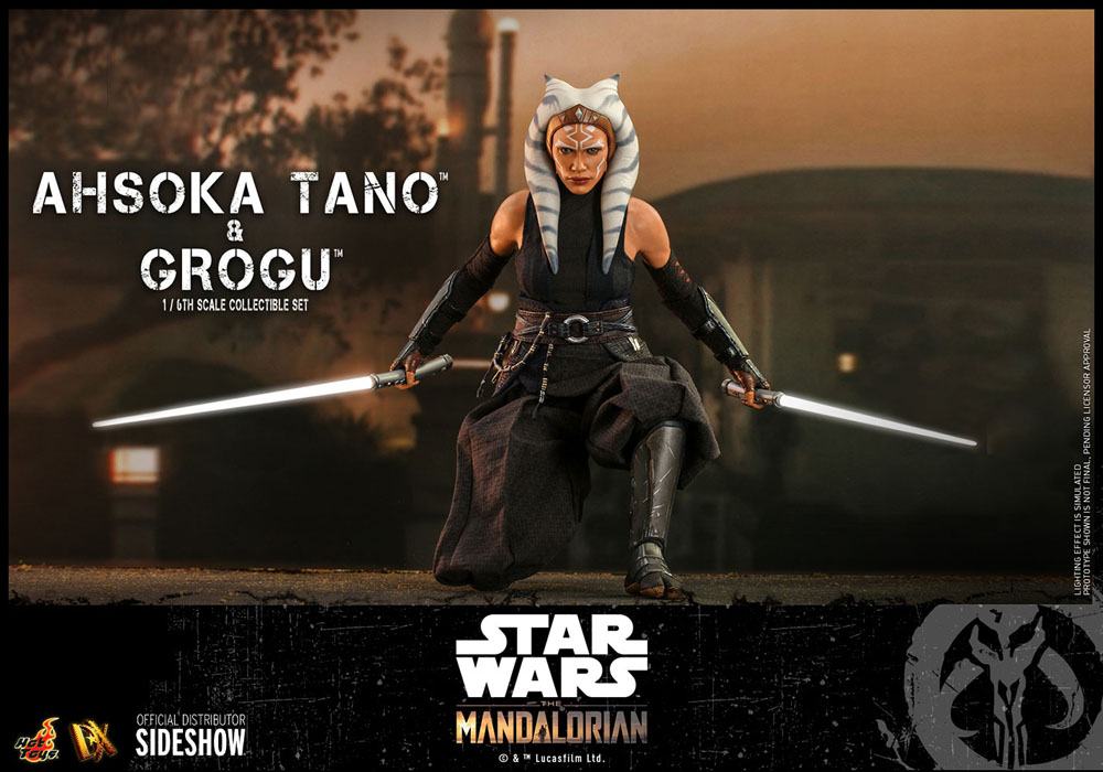 Star Wars The Mandalorian Action Figure 2-Pack 1/6 Ahsoka Tano & Grogu 29cm - Action Figures - Hot Toys - Hobby Figures UK