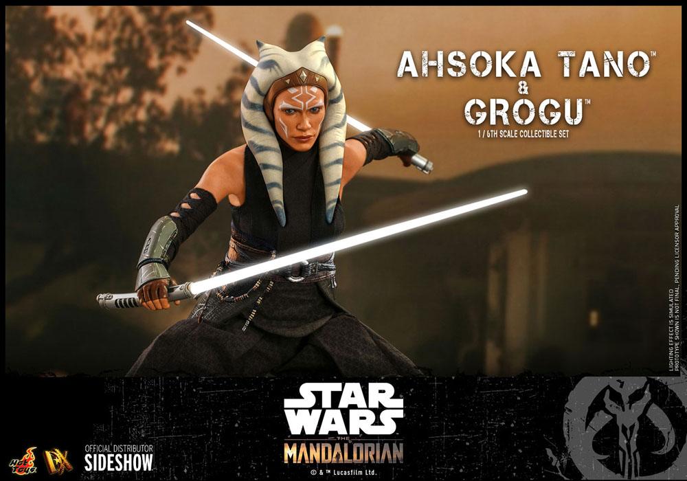 Star Wars The Mandalorian Action Figure 2-Pack 1/6 Ahsoka Tano & Grogu 29cm - Action Figures - Hot Toys - Hobby Figures UK