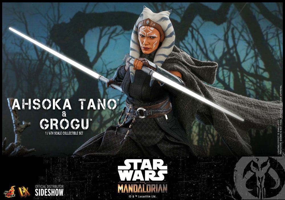 Star Wars The Mandalorian Action Figure 2-Pack 1/6 Ahsoka Tano & Grogu 29cm - Action Figures - Hot Toys - Hobby Figures UK