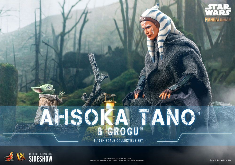 Star Wars The Mandalorian Action Figure 2-Pack 1/6 Ahsoka Tano & Grogu 29cm - Action Figures - Hot Toys - Hobby Figures UK