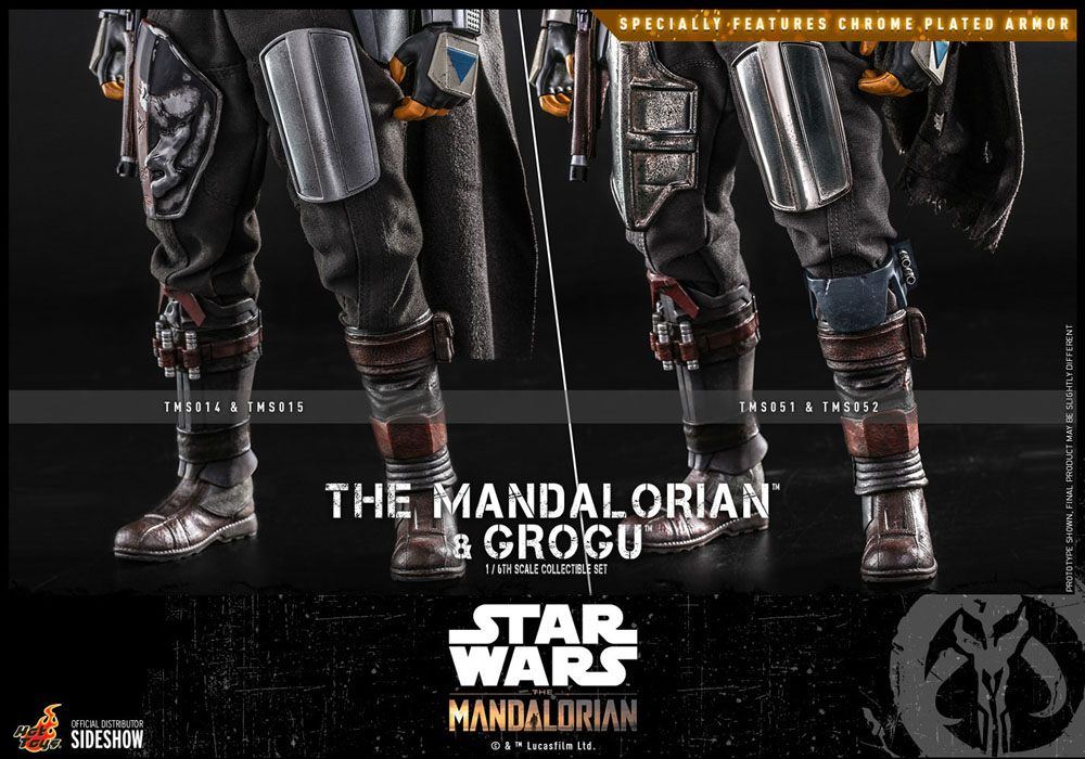 Star Wars The Mandalorian Action Figure 2-Pack 1/6 The Mandalorian & Grogu 30cm - Action Figures - Hot Toys - Hobby Figures UK