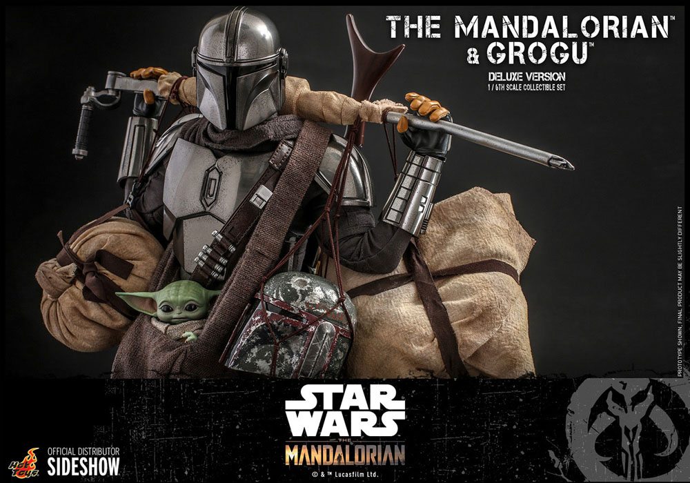 Star Wars The Mandalorian Action Figure 2-Pack 1/6 The Mandalorian & Grogu Deluxe Version 30cm - Action Figures - Hot Toys - Hobby Figures UK