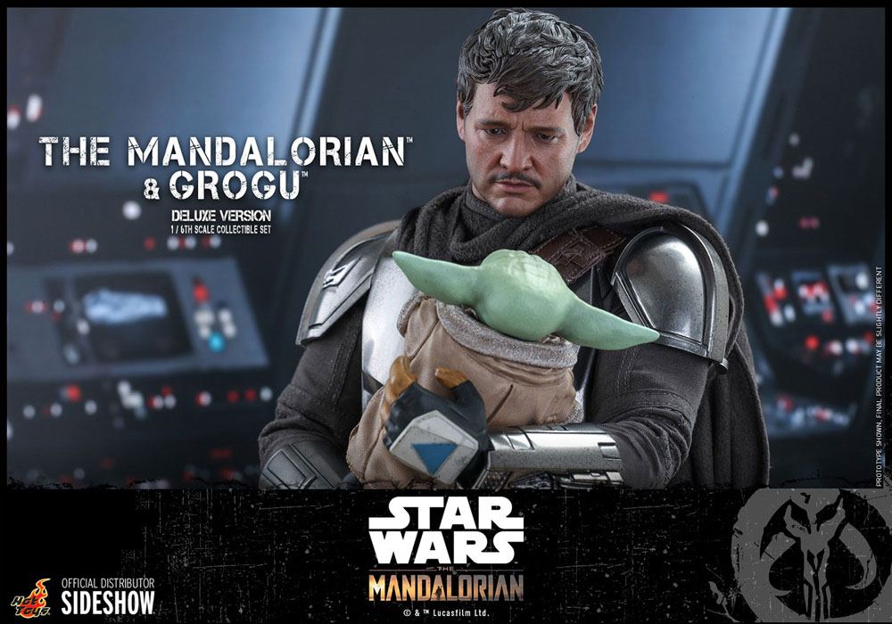 Star Wars The Mandalorian Action Figure 2-Pack 1/6 The Mandalorian & Grogu Deluxe Version 30cm - Action Figures - Hot Toys - Hobby Figures UK