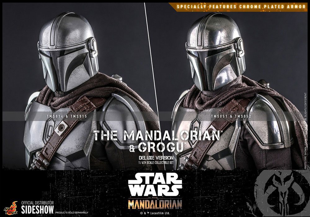 Star Wars The Mandalorian Action Figure 2-Pack 1/6 The Mandalorian & Grogu Deluxe Version 30cm - Action Figures - Hot Toys - Hobby Figures UK