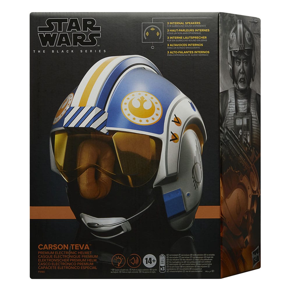 Star Wars: The Mandalorian Black Series Electronic Helmet Carson Teva - Scale Statue - Hasbro - Hobby Figures UK