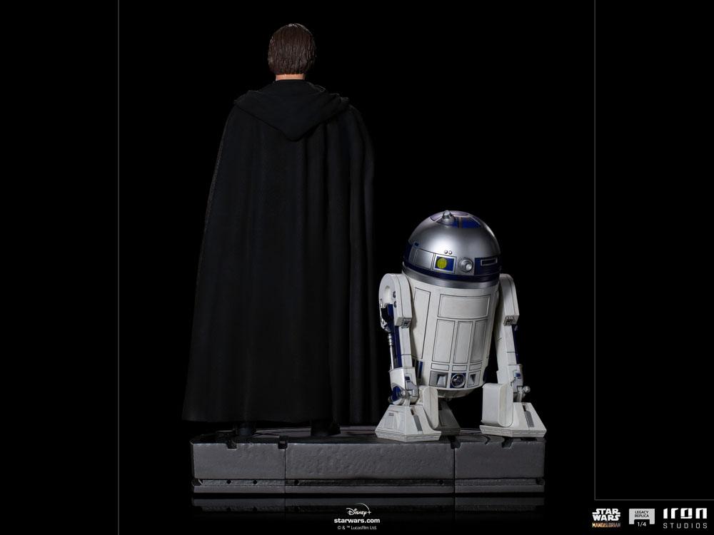 Star Wars The Mandalorian Legacy Replica Statue 1/4 Luke Skywalker, R2-D2 & Grogu 54cm - Scale Statue - Iron Studios - Hobby Figures UK