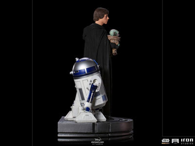 Star Wars The Mandalorian Legacy Replica Statue 1/4 Luke Skywalker, R2-D2 & Grogu 54cm - Scale Statue - Iron Studios - Hobby Figures UK