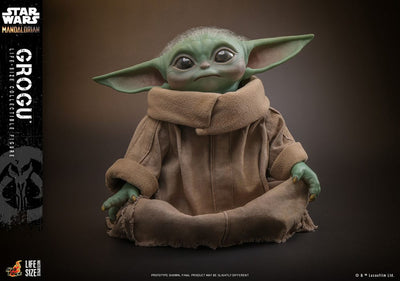 Star Wars: The Mandalorian Life-Size Masterpiece Action Figure Grogu 37cm - Action Figures - Hot Toys - Hobby Figures UK