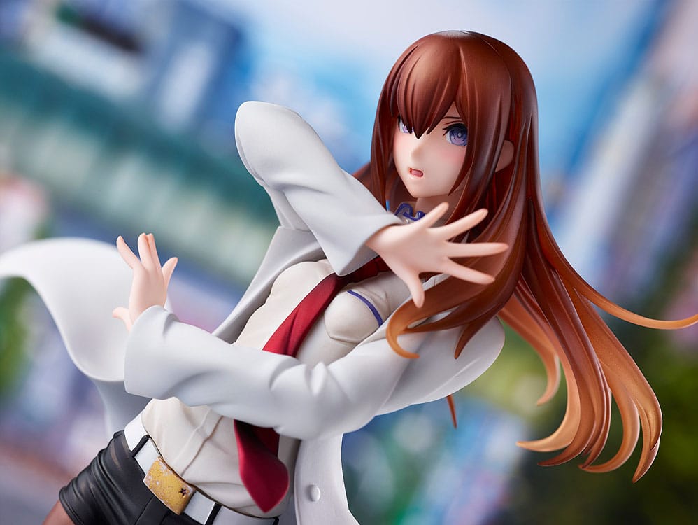 Steins Gate PVC Statue 1/7 Kurisu Makise (Lab Coat Style) 22cm - Scale Statue - Wave - Hobby Figures UK