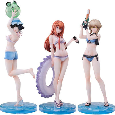 Steins Gate PVC Statues 3-Pack 1/7 Suzuha Amane, Kurisu Makise, Mayuri Shiina Swimsuit Ver. - Scale Statue - Solarain - Hobby Figures UK