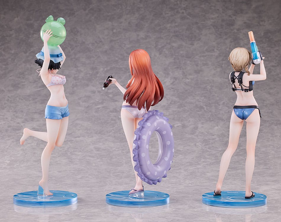 Steins Gate PVC Statues 3-Pack 1/7 Suzuha Amane, Kurisu Makise, Mayuri Shiina Swimsuit Ver. - Scale Statue - Solarain - Hobby Figures UK